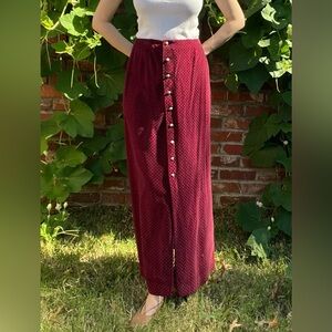 Vintage Velvet Maxi Skirt